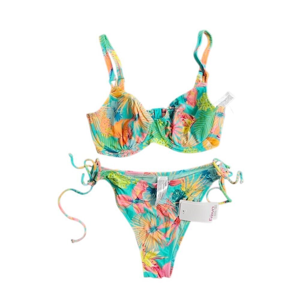 Freya Isla Margarita Underwire Bikini Set, Vacation, Size 30DDD / Small Bottom
